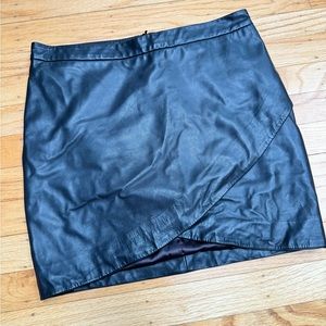 ba&sh leather mini skirt